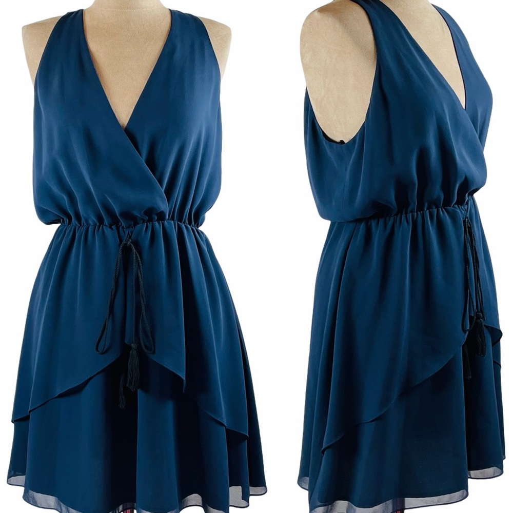 BCBG GENERAL Navy Blue Sleeveless Dress - Picture 3 of 9